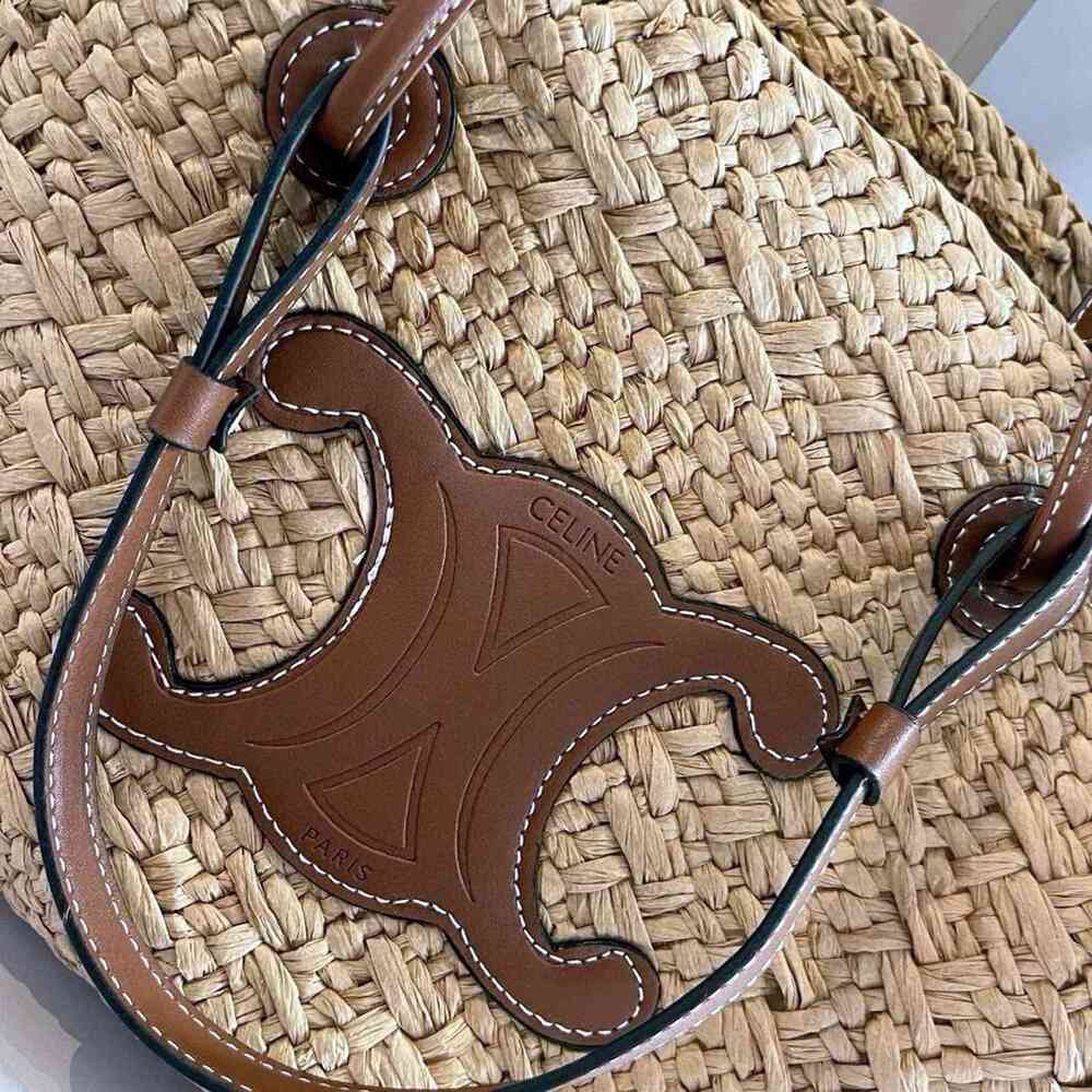 Celine straw bag Raffia hand-woven bag - Picture 5 of 6